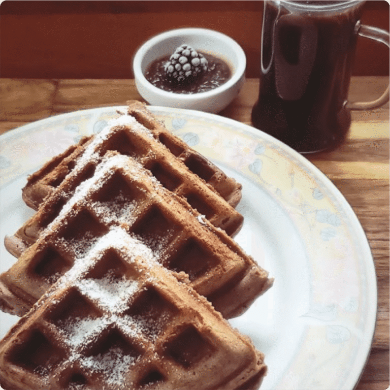 Waffle de Café: Crocante por Fora, Macio por Dentro
