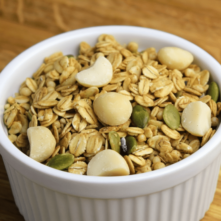 Receita do dia: Granola Salgada com Macadâmias