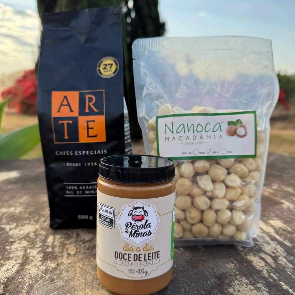 Kit Ouro Preto | Cafés especiais, macadâmias e produtos do Sul de Minas